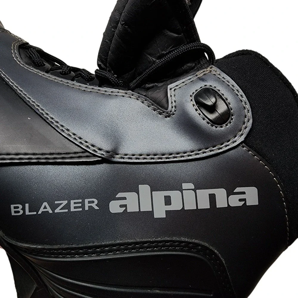 Alpina Blazer Ski Boots 43 US 10 Mens Black 75mm Nordic Norm 3-Pin Cross Country